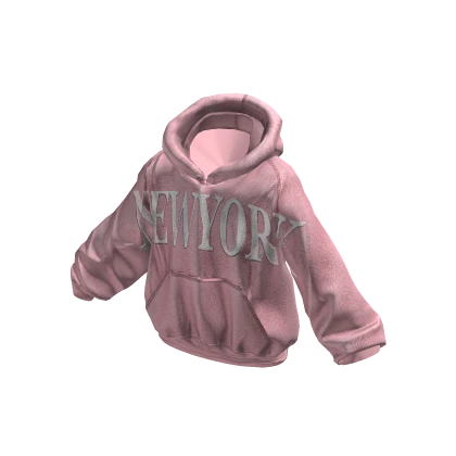 Pink New York Streetwear Hoodie