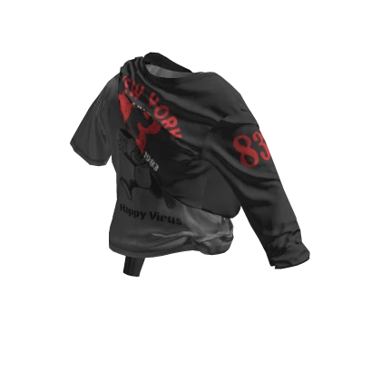 💜 Double Layered T shirt_Black