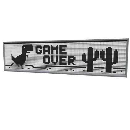 Game Over Sign 🦖