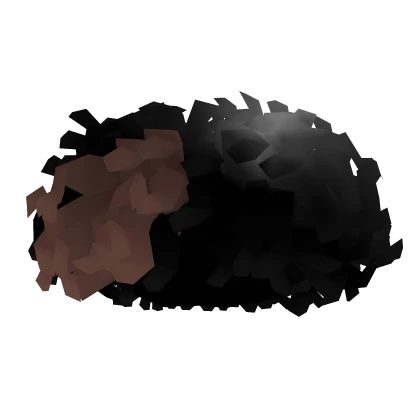 Brown Half Medium Curly Afro