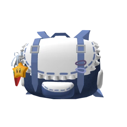 blue kawaii uniform school backpack