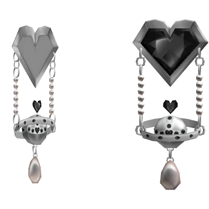 Lovestruck Bejeweled Black Earrings