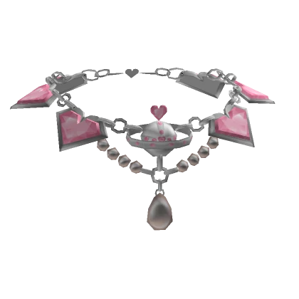 Lovestruck Bejeweled Pink Necklace