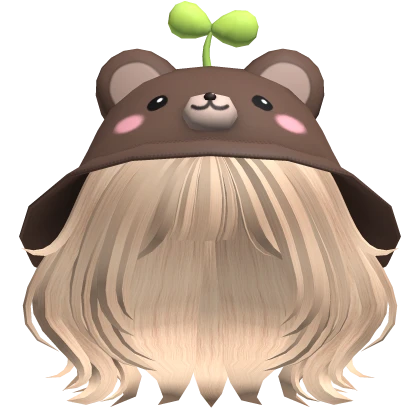 Teddy Bear Hat & Blond Bob Hair 🐻