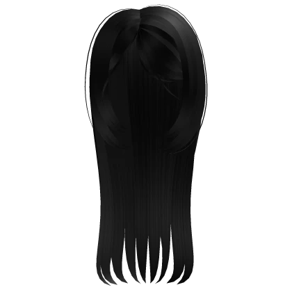 ♡ ꒰ messy black straight cut hair ꒱