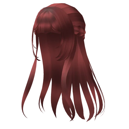  ♡ Long Flowy Braided Anime Hair in Red