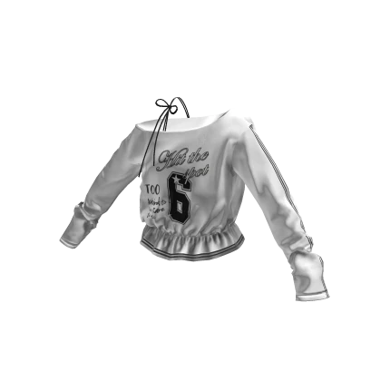 💗Y2K ONE SIDE OFF SHOULDER TOP_WHITE