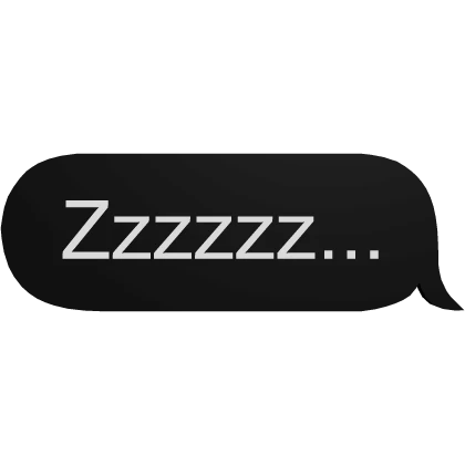 sleeping zzz text