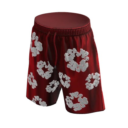 Red Denim Tears Shorts