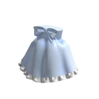 Bow Doll Dress- Blue