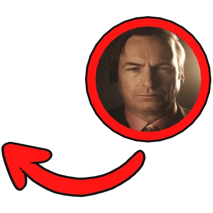 saul the lawyer pointing meme circle