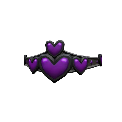 Crown of Hearts Purple