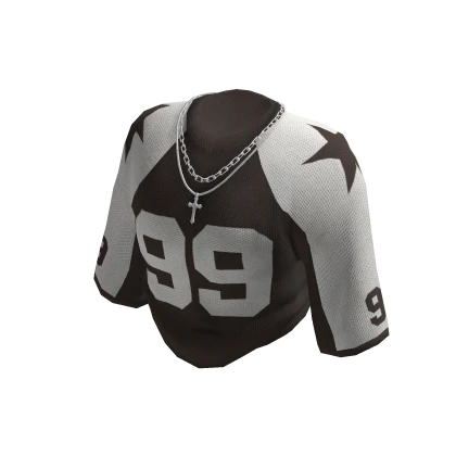 Brown Cropped Sporty Rolled Jersey
