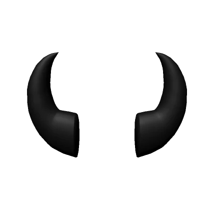 Black Tiny Demon Side Horns