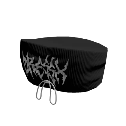 Halloween Goth Tube Black Top