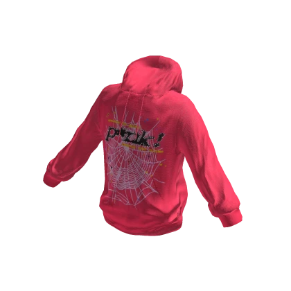 Spider Worldwide PUNK Web Pink Hoodie