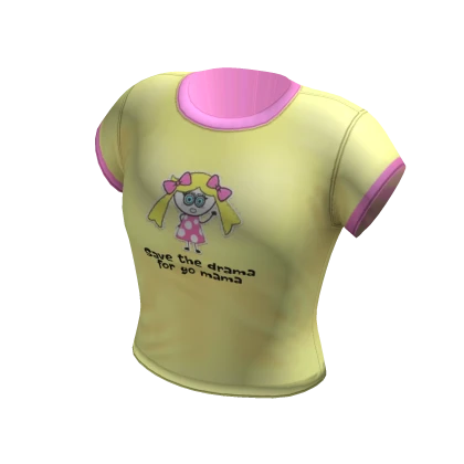 Retro/Vintage tee | Pink & Yellow