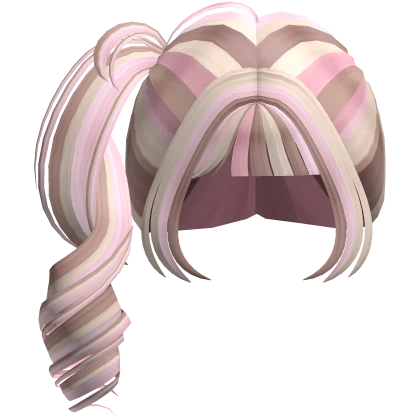 Gyaru Sidetail Cut Neapolitan Hair