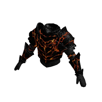 Volcanic knight plate body armor