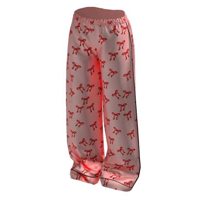 Pink Bow Pajama Pants