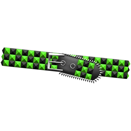 y2k Green Emo Scene Studded Belt (1.0)