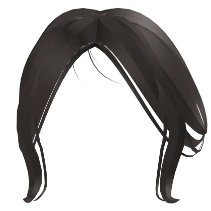 Newside Bangs Curled in Brown Grey Combo ✿