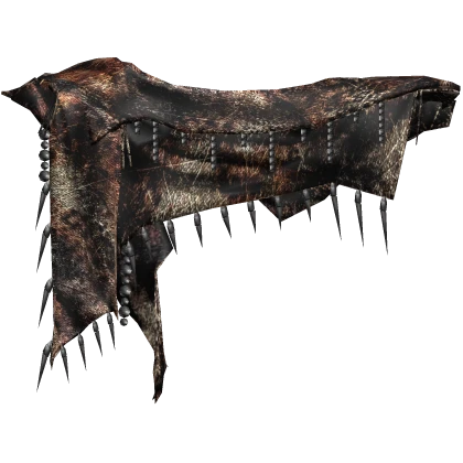 Orange Animal Print Esoteric Worn Schemagh Scarf