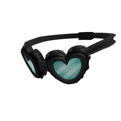 Black Heart Goggles around neck (3.0)