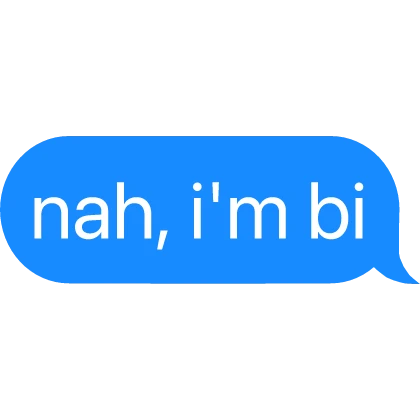 nah, im bi Text