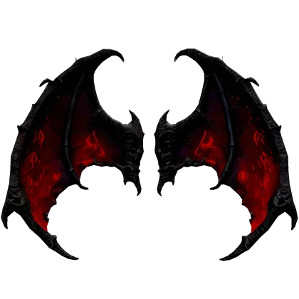 Red Wrath Flame Demon Dragon Wings