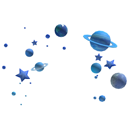 Space Aura Blue Planets Stars