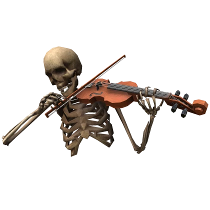 Skeleton Playing Violin