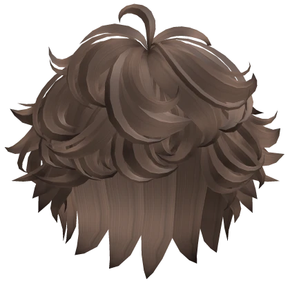 Fluffy Curly Messy Boy Hair (Light Brown)