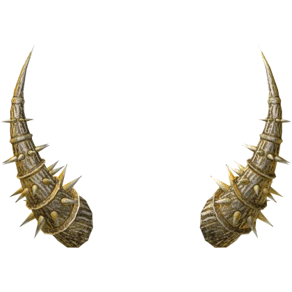 Iron Spiked Gold Horns