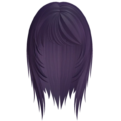 wispy emo scene hair (dark purple)