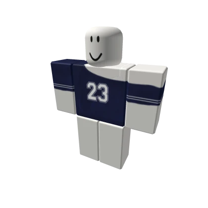 Navy Off Shoulder Jersey T-Shirt