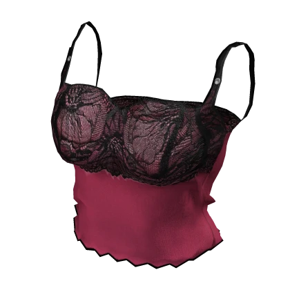 ʚ♡ɞ Y2K Pink Lace Tank Top