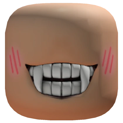 Smiling Vampire Mouth Head