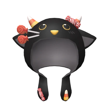 Halloween Kitty Candy Demon Hood