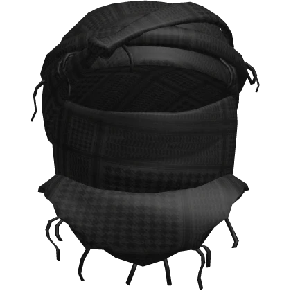 Keffiyeh Black Balaclava Arab Headscarf Headwrap