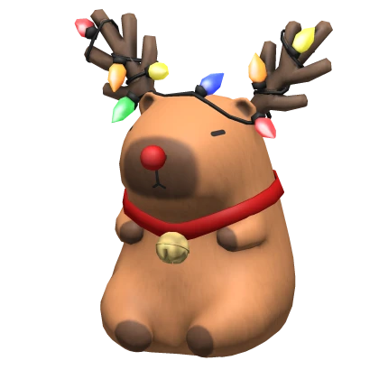 ♡ christmas reindeer capybara