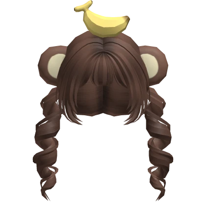 Kawaii Monkey Pigtails 🍌
