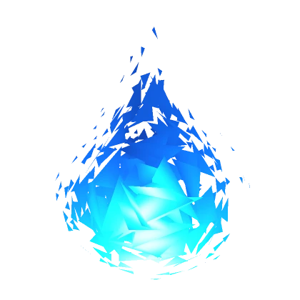 Glowing Fire over your Head (Blue)