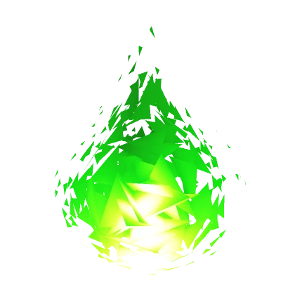 Glowing Fire over your Head (Green)