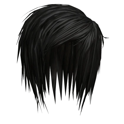 Short Scene Emo Sidepart (Black)
