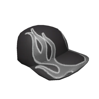 Y2K Flame Cap Black and White