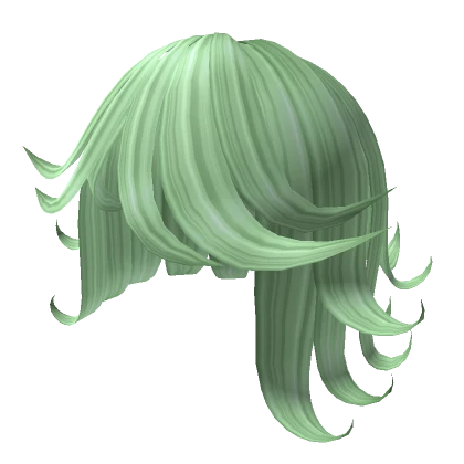 Green Anime Telekinetic Hair