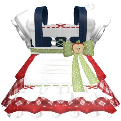 ୨୧ cute big igari ruffled dress