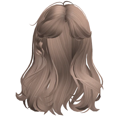 Wispy Swirly Braided Waves (Milktea)