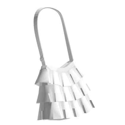 Shoujo Girl Mori Kei Ruffle Bag in White 3.0